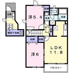 ジェントリー　Ｂ棟の物件間取画像